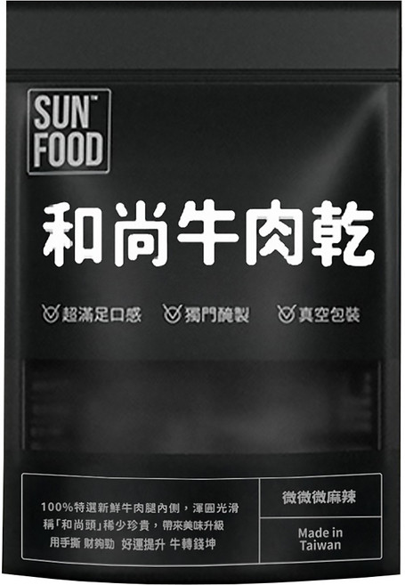 SUNFOOD 和尚牛肉乾, 1包, 100g