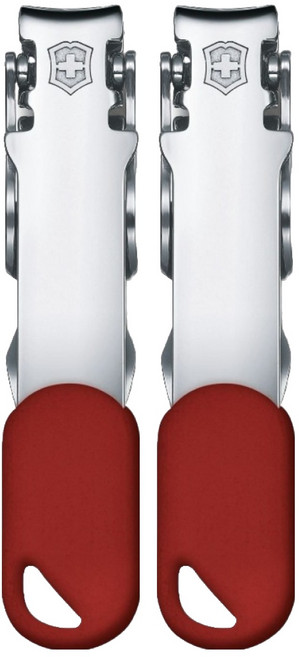 VICTORINOX 瑞士維氏 瑞士製造輕便翻轉型指甲剪含吊飾孔 59 x 6.7mm 12g, 8.2050.B1, 2個