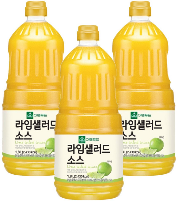 EN FOOD 檸檬沙拉醬, 3個, 1.8L