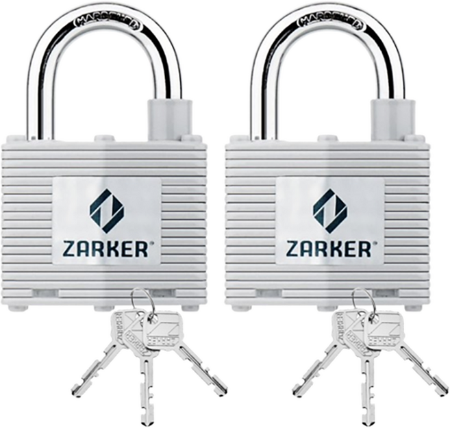 자커 철판 자물쇠 N38A + 일반키 3P x 2개, 2세트