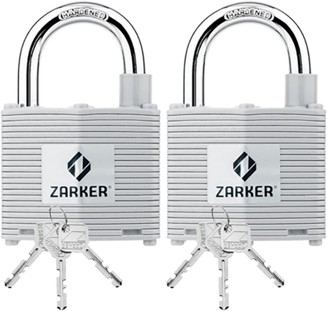 자커 철판 자물쇠 N45A + 일반키 3P x 2개, 2세트