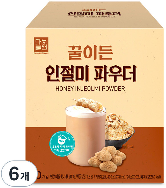 꿀이든 인절미 파우더, 20g, 20개입, 6개