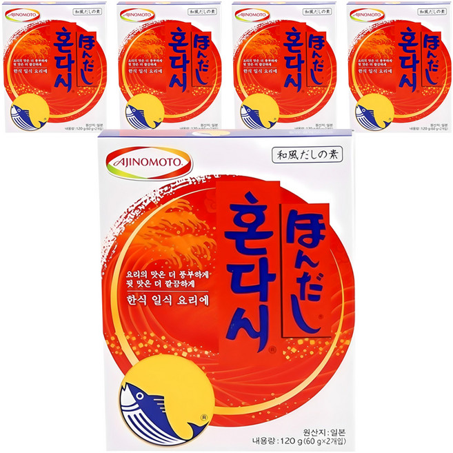 혼다시 조미료, 120g, 5개
