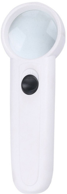 고배율 확대경 루페 LED 돋보기 5배율, 화이트, 1개