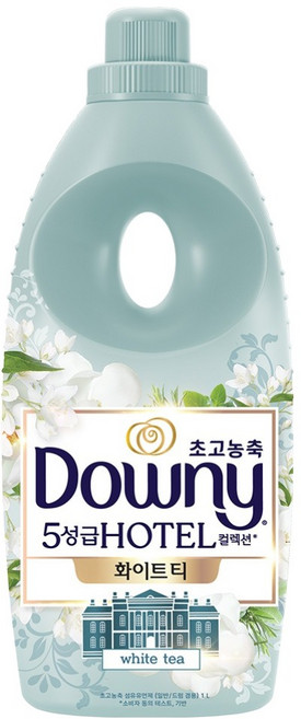 다우니 호텔 컬렉션 화이트티 초고농축 섬유유연제 본품, 1L, 1개