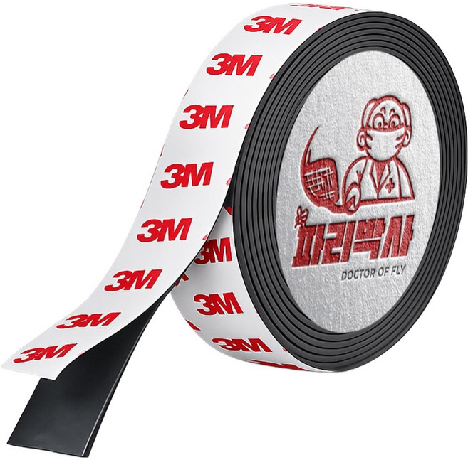 파리박사 자석 롤 테이프 3m x 30mm, 1개