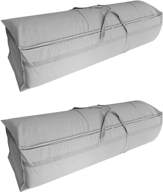 더베딩샵 메모리폼 토퍼 매트리스 보관가방 슈퍼싱글, 그레이, 2개