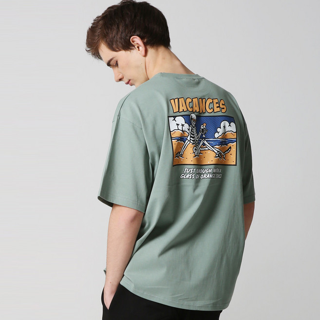 더매드문 바캉스 오버핏 반팔 티셔츠