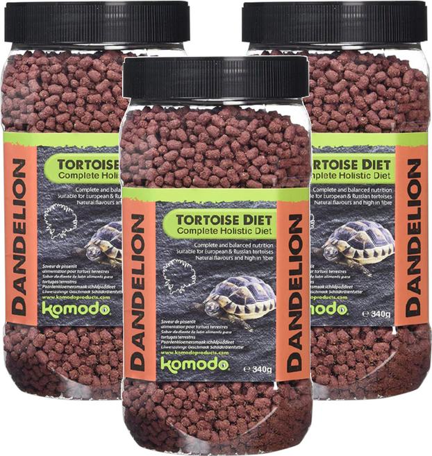 komodo 陸龜飼料 蒲公英口味, 340g, 3罐