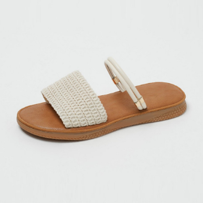 CHAAKAN SHOES 女款 Sabin 兩穿舒適涼鞋 SDFBR2h8872, 象牙白, 230