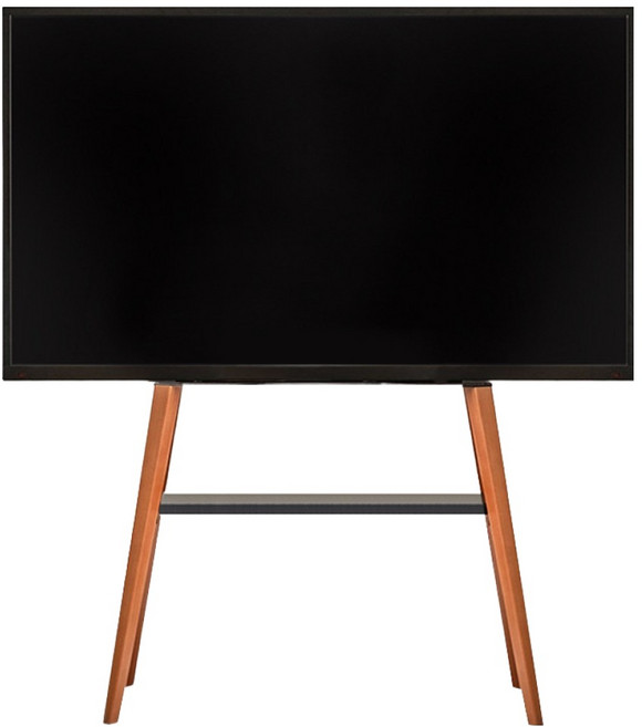 LDL MOUNT 貼牆式畫架型電視架 三星LG相容 附層架電視立架 黑色, APL-FS44BS, 1個