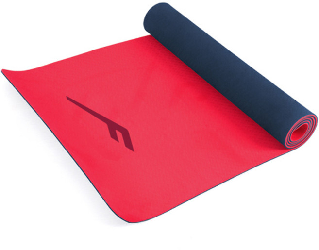 프로스펙스 양면 요가매트 6mm, 레드 + 네이비