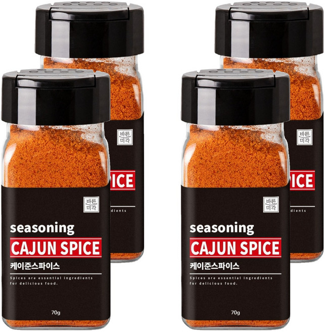 바른미각 케이준스파이스 가루, 4개, 70g