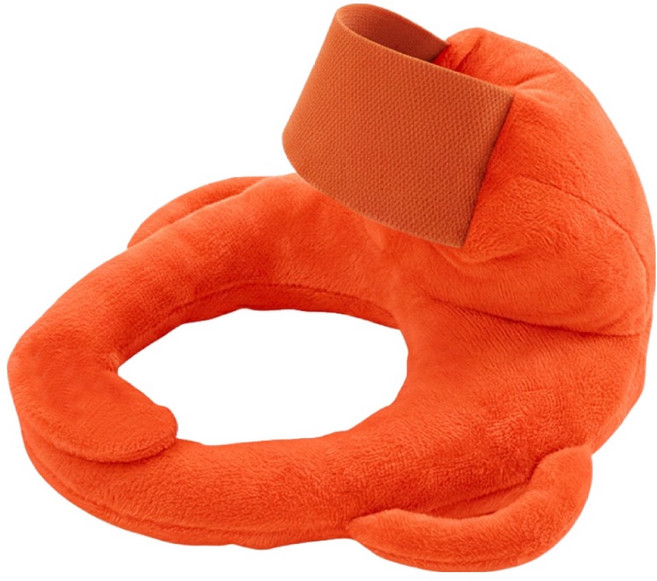 OhBabyLying 讓寶寶躺躺 餵奶枕 絨毛款, 橘色