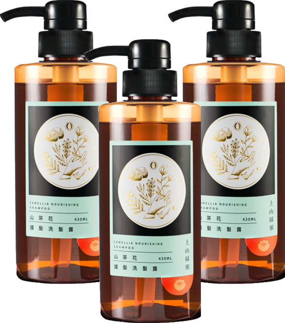 tsaio 上山採藥 山茶花護髮洗髮露, 430ml, 3瓶