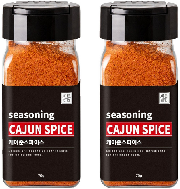 바른미각 케이준스파이스 가루, 2개, 70g