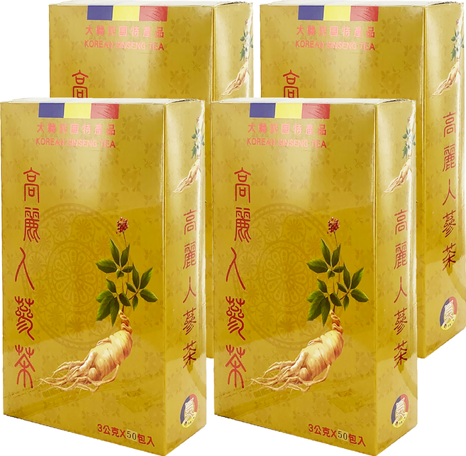 昊之蔘 高麗人蔘茶, 3g, 50包, 4盒