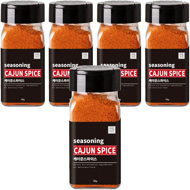 바른미각 케이준스파이스 가루, 5개, 70g