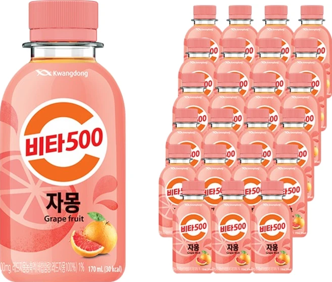 비타500 자몽, 170ml, 24개 - 쿠팡