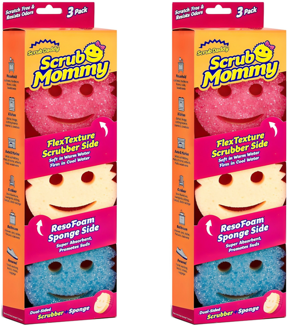 스크럽대디 마미 수세미 랜덤발송, 3개입, 2개