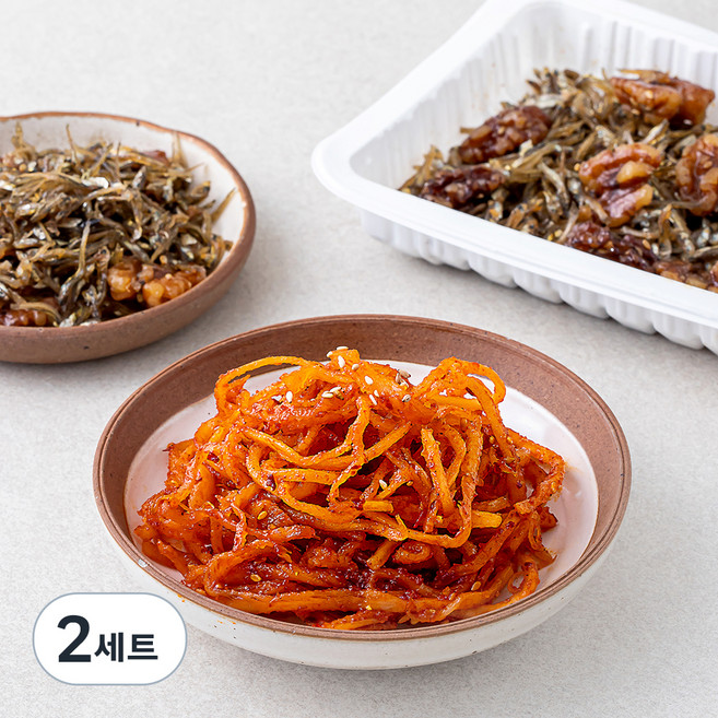 더반찬 호두멸치볶음 150g + 고추장소스진미채 200g, 2세트