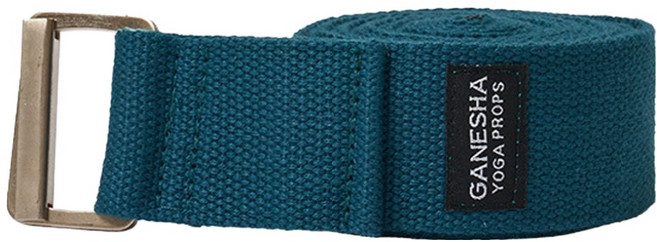 가네샤요가프랍스 더 가네샤 8피트 요가 스트랩, Blue Green, 1개