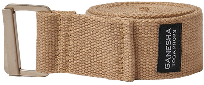 가네샤요가프랍스 가네샤 8피트 요가 스트랩, Beige, 1개