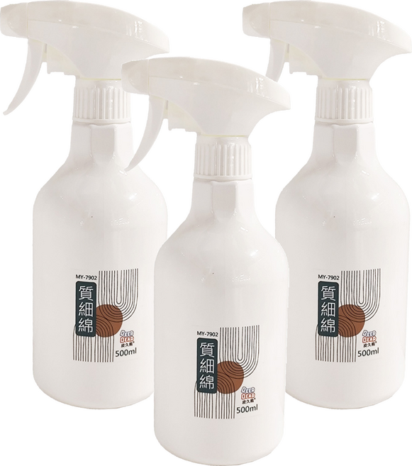 BEER BEAR 皮久熊 質細綿噴霧瓶 500ml, 3瓶, MY-7902