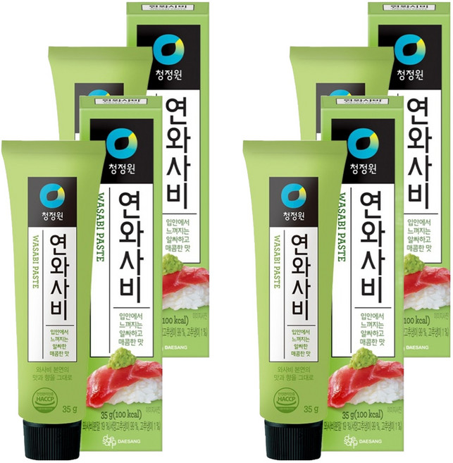 청정원 연와사비, 35g, 4개