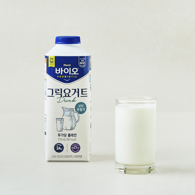 매일바이오 그릭요거트 드링크 무가당, 1개, 1개입, 710ml