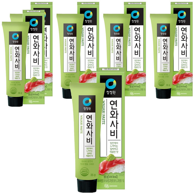 청정원 연와사비, 35g, 6개