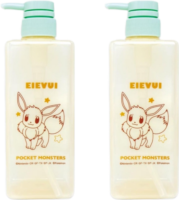 PoKeMoN 寶可夢 沐浴空罐 600ml 6.6 x 6.6 x 22cm, 伊布, 2件