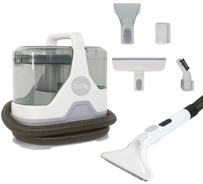 디클 원샷클린 패브릭 쇼파 카페트 매트리스 침구 물흡입 습식 청소기 + 헤드 5종 세트, DWV6358(DWV-Y01)