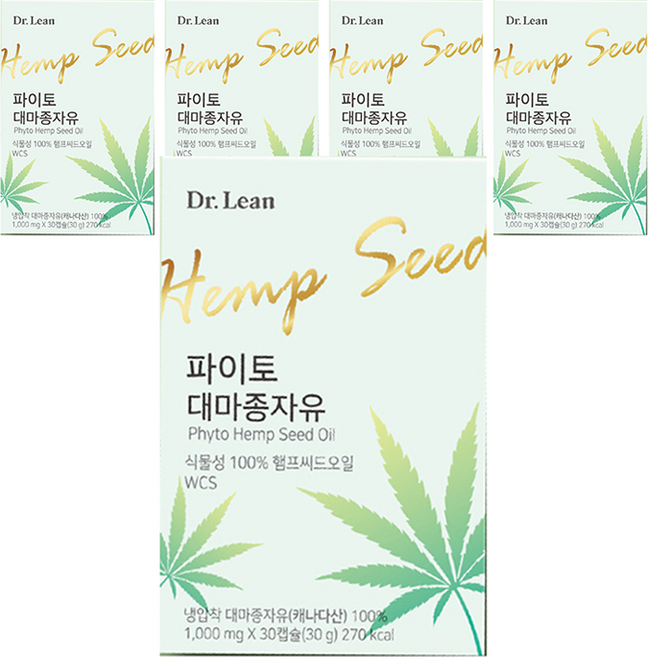 닥터린 파이토 대마종자유, 30정, 5개