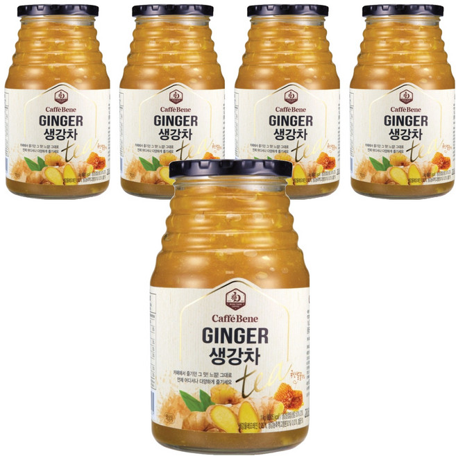 카페베네 과일청 생강차, 1kg × 5개, 1kg, 5개, 1개입
