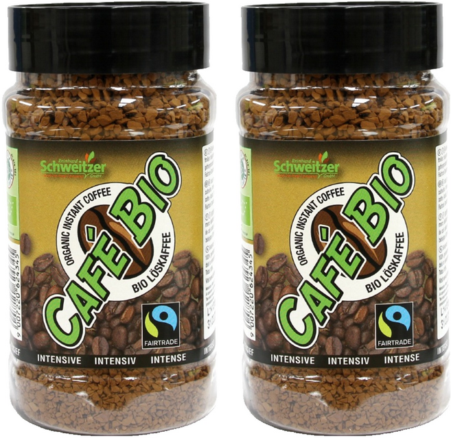 슈바이처 유기농 인스턴트커피 인텐시브, 100g, 2개
