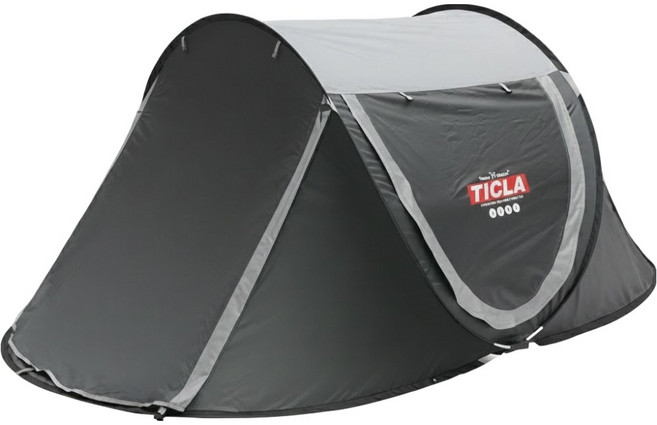 VINSON MASSIF TICLA 高級一觸式頂棚帳篷 + 頂層構成 4人用, 4人, 灰色