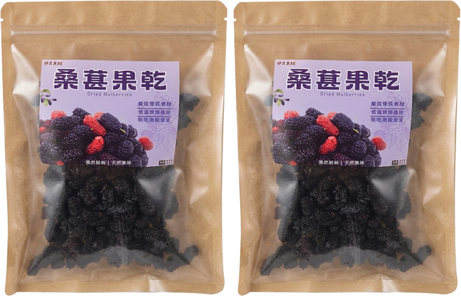 伊貝果然 桑葚果乾, 2個, 200g