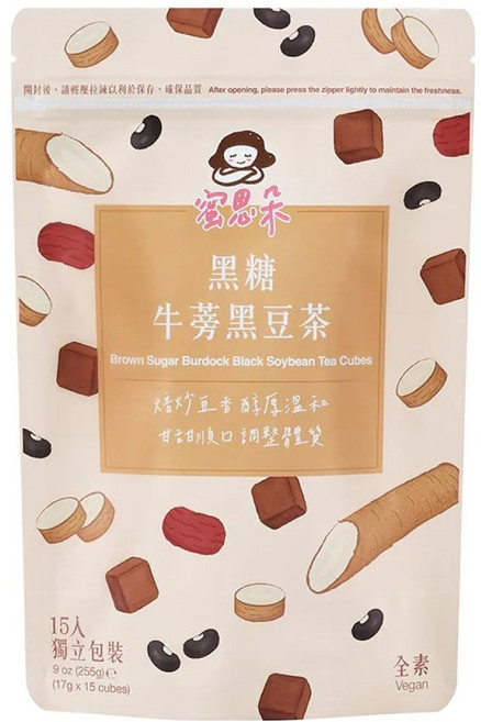蜜思朵 黑糖牛蒡黑豆茶, 17g, 15顆, 1袋