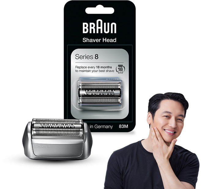 BRAUn 百靈 Series 8 替換用刀頭刀網一體式, 83M, 單一顏色, 1個