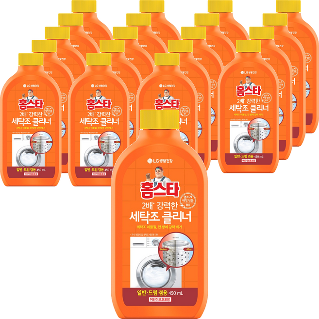 홈스타 퍼펙트 세탁조 클리너, 450ml, 20개