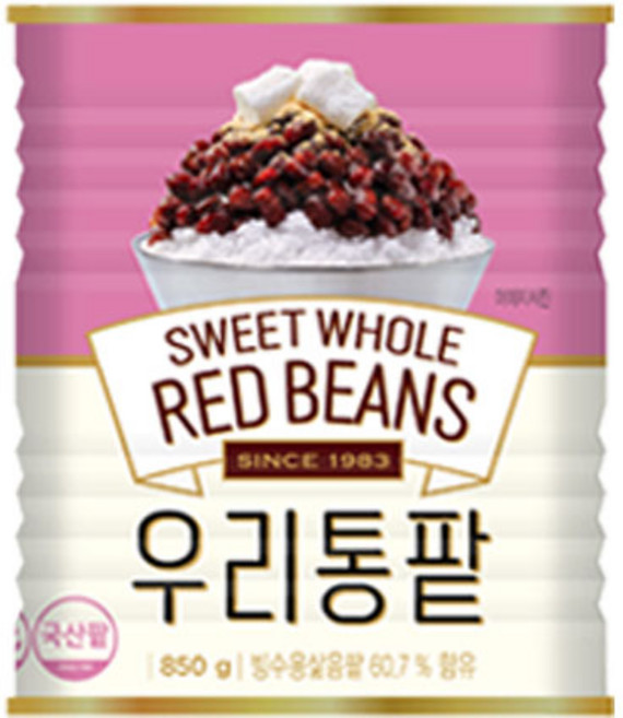 대두식품 우리통팥 통조림, 850g, 1개