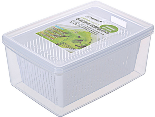 KEYWAY 聯府 名廚3號瀝水保鮮盒 313 x 205 x 135mm 6.2L, 1組, 容器 + 蓋子 + 瀝水籃