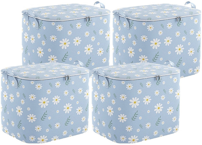 벨지안 다용도 이불 정리 보관함, 혼합색상, 4개