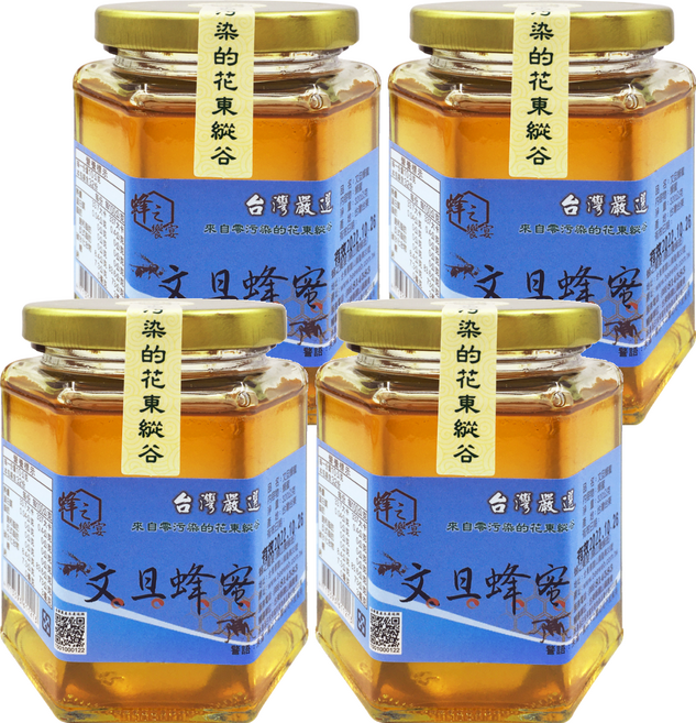 蜂之饗宴 文旦蜂蜜, 4個, 320g