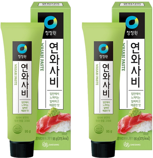 청정원 연와사비, 95g, 2개