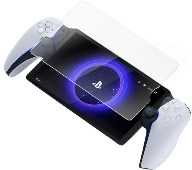 HODA 好貼 PlayStation Portal 0.33mm全透明遙控遊玩機玻璃貼, 01119PSP0001, Clear, 1組