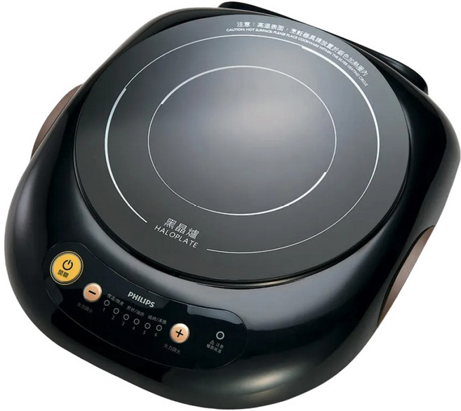 PHILIPS 飛利浦 不挑鍋黑晶爐 1口, HD4988, Countertop