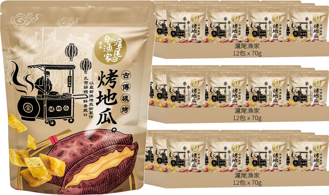 滬尾漁家 烤地瓜, 36包, 70g