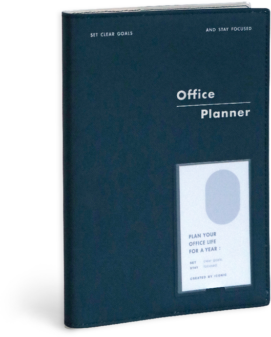 아이코닉 오피스 플래너 다이어리 v.2, 04 STEEL BLUE, 1개